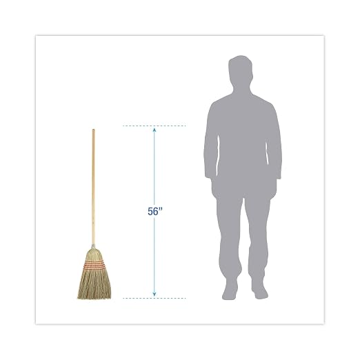 C-BROOM PARLOR MIXED FIBER WOOD HANDLE