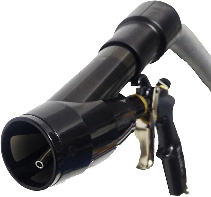 Air Blow Gun &vacunm Gun with Brass Adjustable Air Flow Nozzle,Cleaning Gun Quickly Blasts Dirt and Dust from Surface Works with Air Compressor(Upgrade Aluminium Rotate Tube) 2IN1