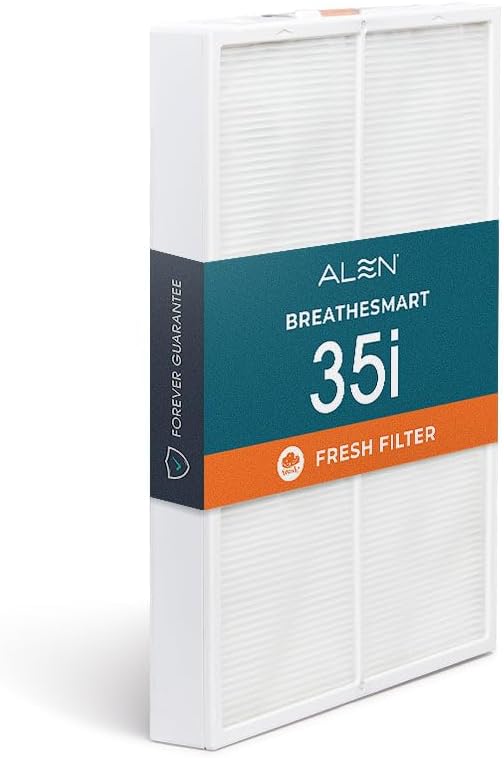 Alen Breathesmart 35i Replacement Air Filter B3-Fresh + Carbon Replacement H13 True HEPA Filter - Captures Allergens, Dust + Light Household Odors & Smoke