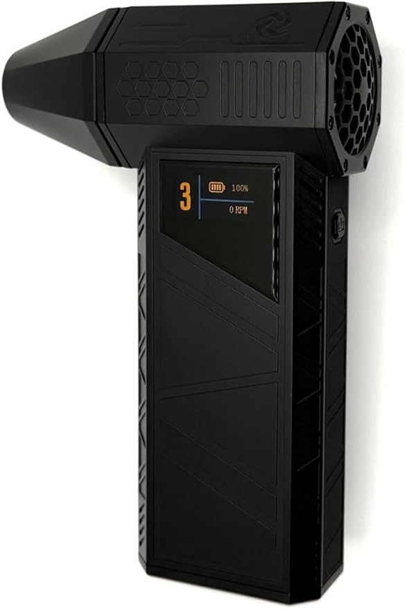 X3 Pro Turbo Fan, Cordless Air Duster, High-Speed Brushless Motor, 69M/S Wind Speed, 320G Air Pressure, 110000RPM, HD Digital Display, USB-C Rechargeable