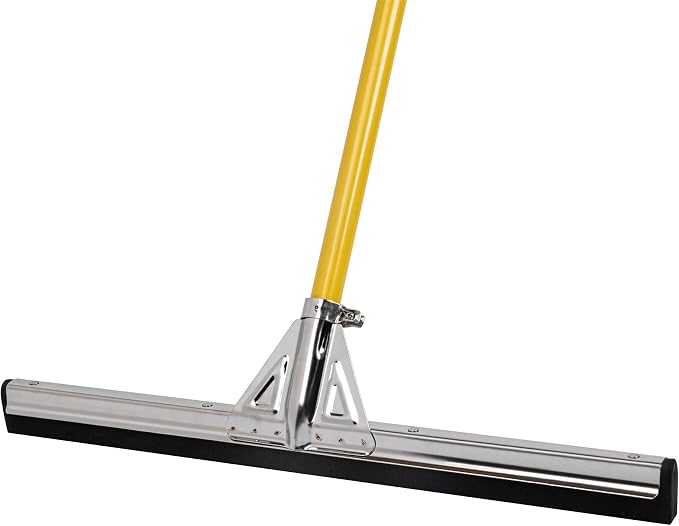 Restaurantware-RW Clean 21.5 Inch Floor Squeegee, 1 Heavy-Duty Squeegee Head Replacement - Handle Sold Separately, Large, Stainless Steel Garage Squeegee, Foam Blade, For All Types Of Floors