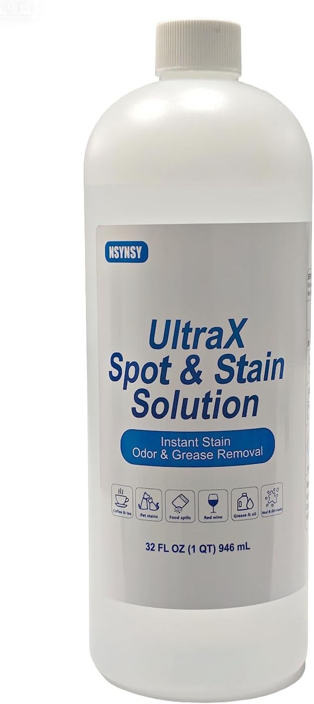 DEARBBEE UltraX Spot & Stain Solution for Carpet & Upholstery, Deep Cleaning Formula for Tough Stains & Odors, Low Residue, Best Portable Carpet & Upholstery Spot Cleaner Machine