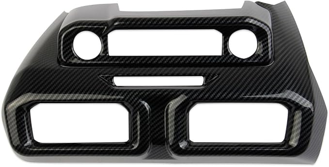 Center Console Air Vent Cover Trim Kit Accessories for 2024-2026 Ford Mustang (carbon fiber style)