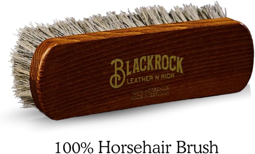 Blackrock Leather N Rich Leather Care Kit. 2-in-1 cleaner and conditioner for sofas, boots, purses, car interiors, horse tack. Made in the USA. Easy to use. Make your leather last longer.
