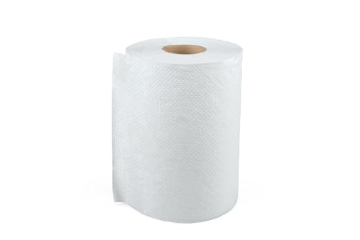 Medline Standard Paper Towel Rolls, White, 8" x 350', Ideal for Office Use, Pack of 12