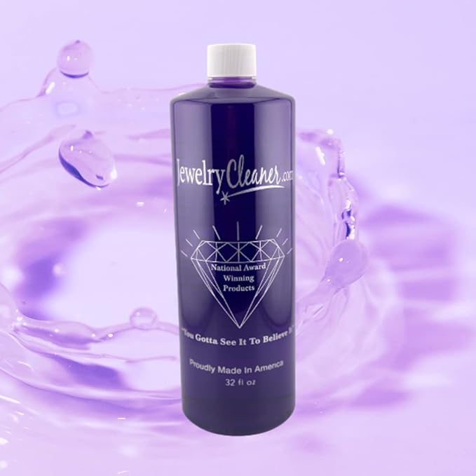 That's Amazing Jewelry & More Cleaner,Sparkling Gold, Pearls, You Gotta See It to Believe It 32 Ounce (Screw Cap Refill) Sold at Home Shows and Fairs Nationwide Purple Cleaner by Jewelrycleaner.com