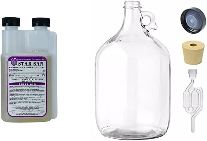 Five Star Star San Brew Sanitizer and FastRack 1 Gallon Fermenter Bundle