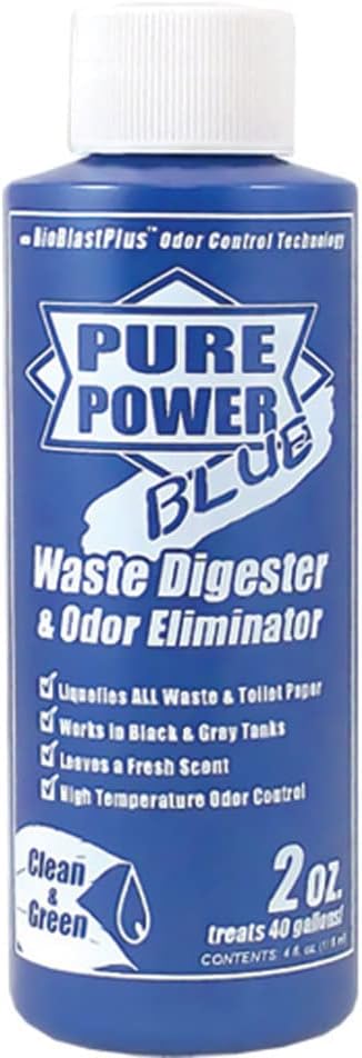 Valterra V23004 'Pure Power Blue' Waste Digester and Odor Eliminator - 4 oz. Bottle