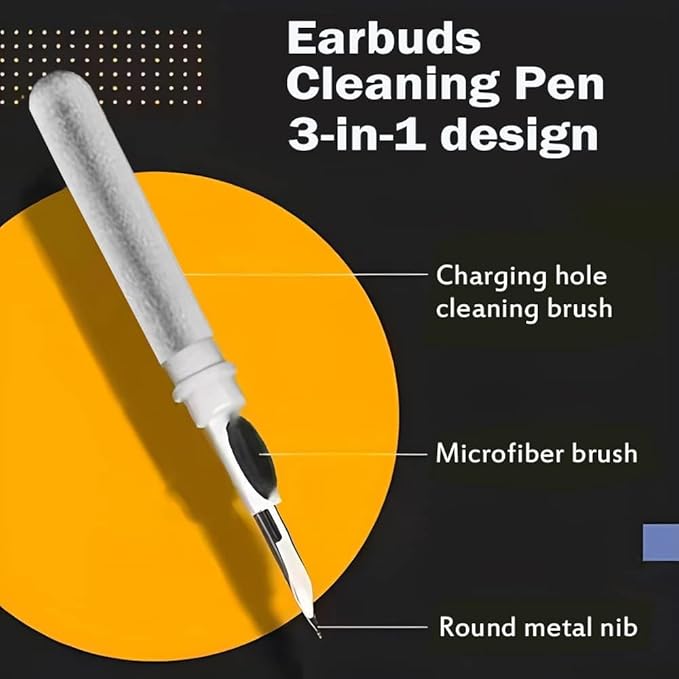 Audiologist's Choice Earbud Cleaning Kit with Audio Wipes - 3-in-1 Pen for AirPods, iPhone Cleaner, Earwax Removal, Speaker & Bluetooth Earbuds - Compact & Travel-Friendly (Cleaning Kit + 10 Count)