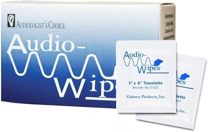 Audio-Wipes Individual Cleaning Towelettes – 30 Pack | Earbud & AirPods Cleaning Wipes for Earwax & Dust Removal | Safe for Earphones, iPhone, and Charging Ports