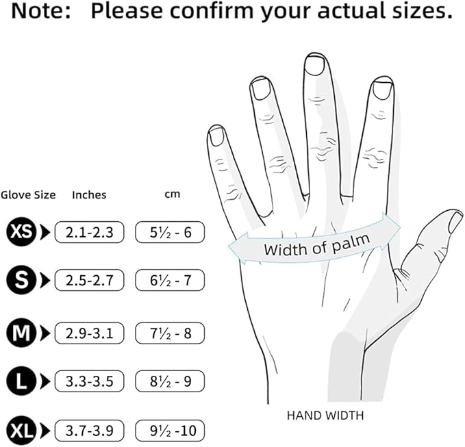 Jointown Unisex Adult Basic Medical Black Nitrile Exam Gloves