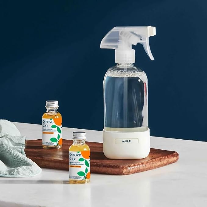 Grove Co. Multi-Purpose Cleaner Concentrate - Two 1oz Packs, Orange & Rosemary Liquid Surface Refill