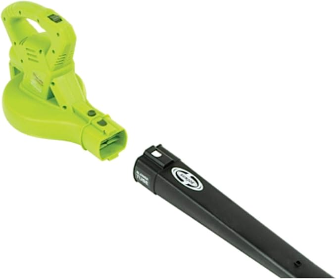 Sun Joe SBJ601E 120V 2-Speed Electric All-Purpose Blower with 100A Motor, 215 MPH Air Speed, and 240 CFM Airflow, Includes Concentrator Nozzle | 215 MPH Air Speed, and 240 CFM Airflow, Includes Concentrator Nozzle