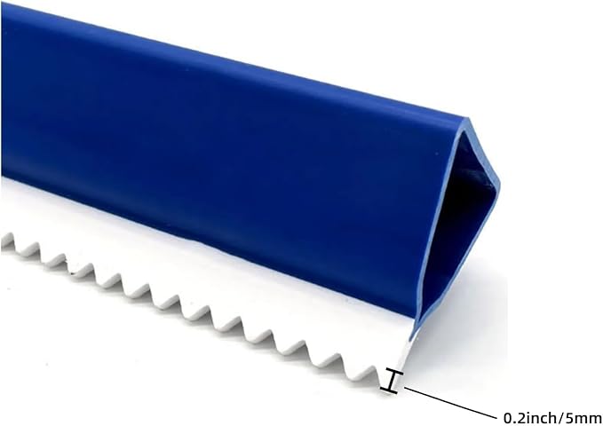 2 Pack 16 Inch Teeth Notched Squeegee, Epoxy Floor Squeegee with 0.16 Inch Teeth for Self Leveling Cement Urethane Epoxy, Lightweight Epoxy & Urethane Flooring Tool