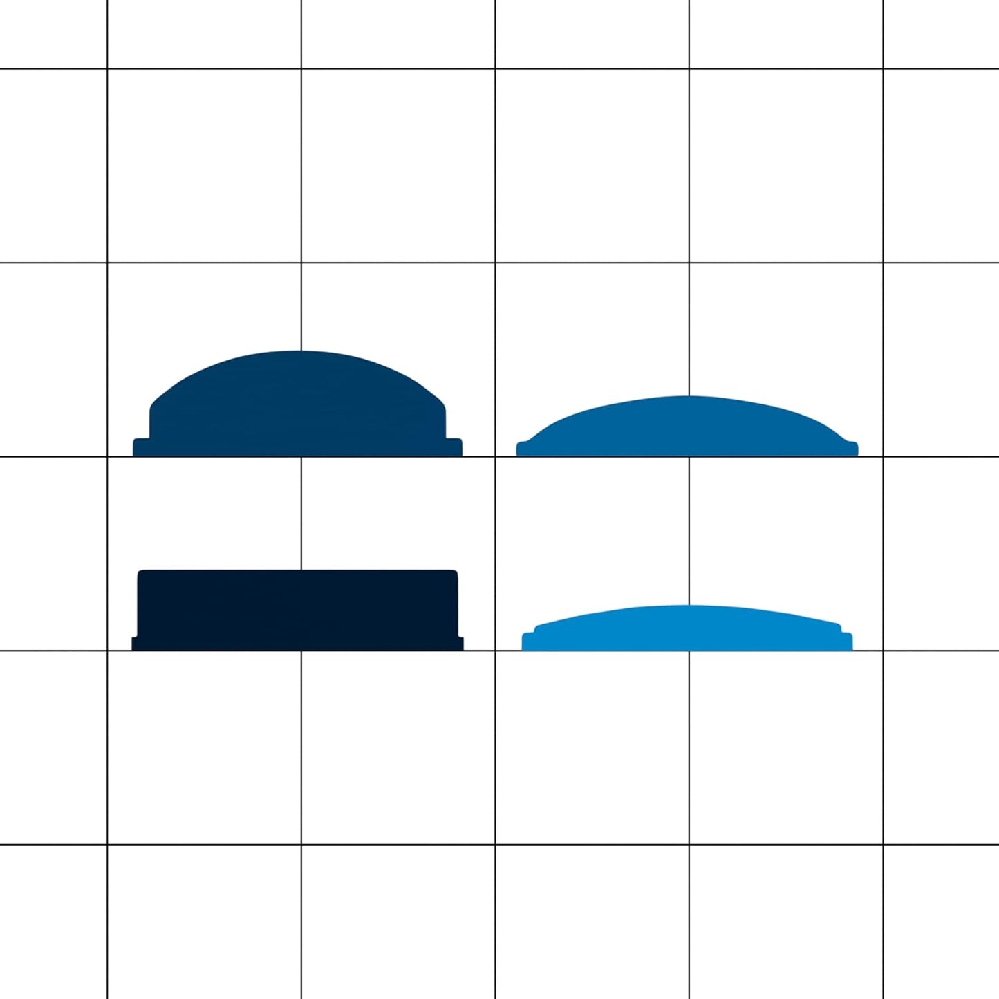 23 Gallon Blue Recycle Slim Jim Trash Can with Drop Shot Lid and Dolly