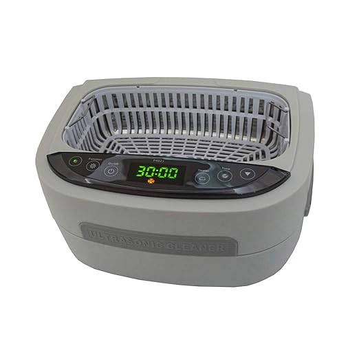 iSonic Ultrasonic CPAP Deep Cleaner (Small) P4821-CPAP, 2.6Qt/2.5L, 110V for North America, with SS. Weight Bracket, Cleaning Tablet, Beige