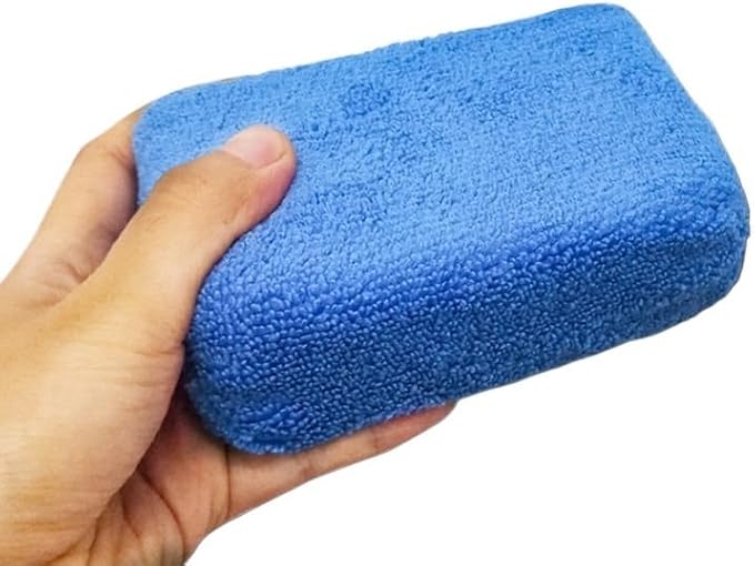 Car Care Premium Microfiber Applicators Sponges Block Cloths Microfibre Hand Wax Polishing Detailing Pad Beauty Tools(5pcs)