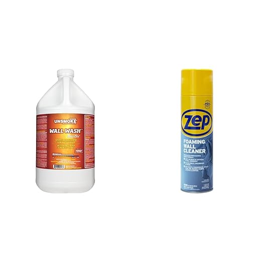 Wall Wash Degreaser and Cleaner with Zep Foaming Wall Cleaner, 18 oz