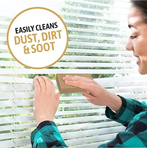 Dry Cleaning Soot Eraser Sponge - Pet Hair, Smoke, Soot, Dust and Dirt Remover - 3x6x1.5 (3 Pack)