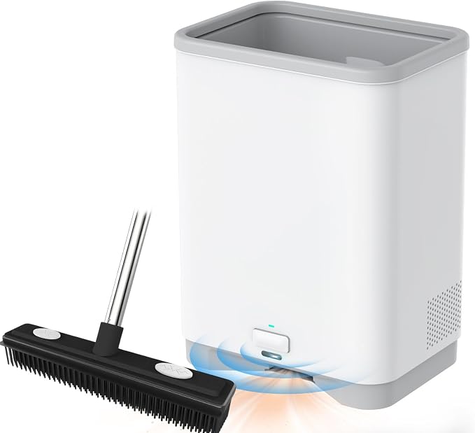 Touchless Vacuum Automatic Dustpan Cleaner Pet Hair Remover Vacuum Cleaner with Dust Bag Electric Dustpan for Sweeping Hair Vacuum for Salons Food Dirt Kitchen
