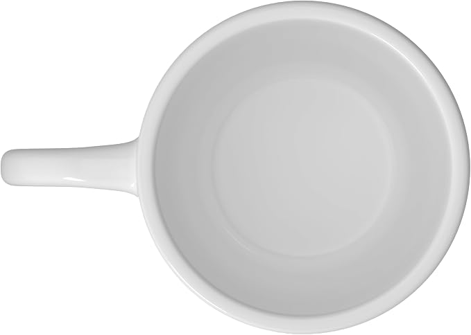 Clean Freak at Work Cleaning Ceramic Mug, White