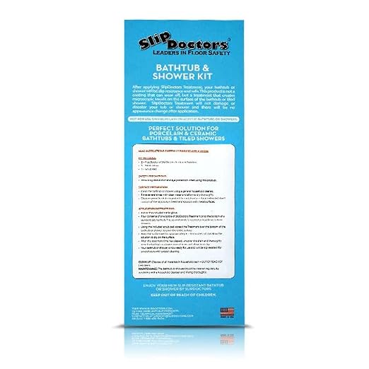 SlipDoctors Bathtub & Shower Kit | Non-Slip Treatment for Ceramic or Porcelain Tubs & Tiled Showers. Works Immediately to Increase Traction!