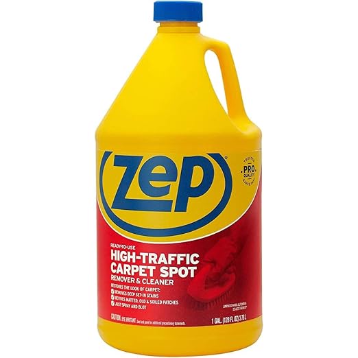 Zep 128oz Urine Remover and 1 Gallon High Traffic Carpet Cleaner Bundle