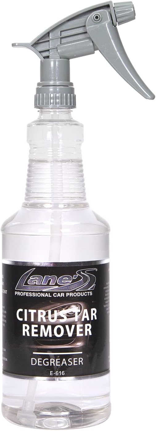 LANE'S Citrus Tar Remover- Tar Remover for Cars, Degreases and Removes Road Tar, Pleasant Citrus Smell, Safe for all Automotives- 32 oz