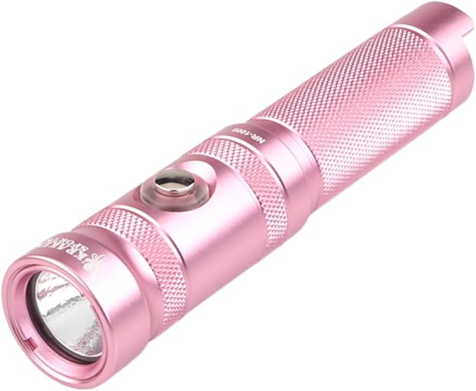 Kraken Sports NR-1000 Back Up Dive Light 1000 Lumens, 330ft/100m Depth Rating, 90 Minutes Burn Time at Full Power, Pink