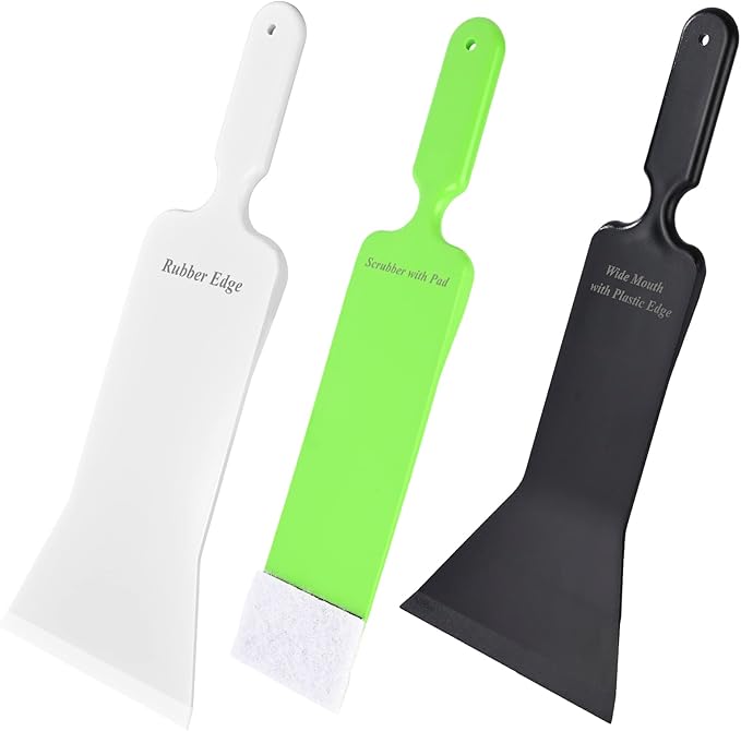 EHDIS Window Tint Bulldozer Squeegee Scrubber Paddle Squeegee, Long Handle Flat Glass Bulldozer Tint Tool