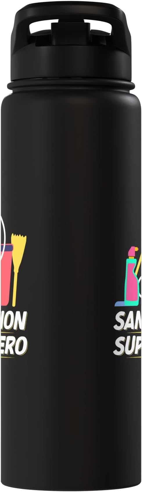 Sanitation Superhero Cleaning Stainless Steel Insulated Water Bottle
