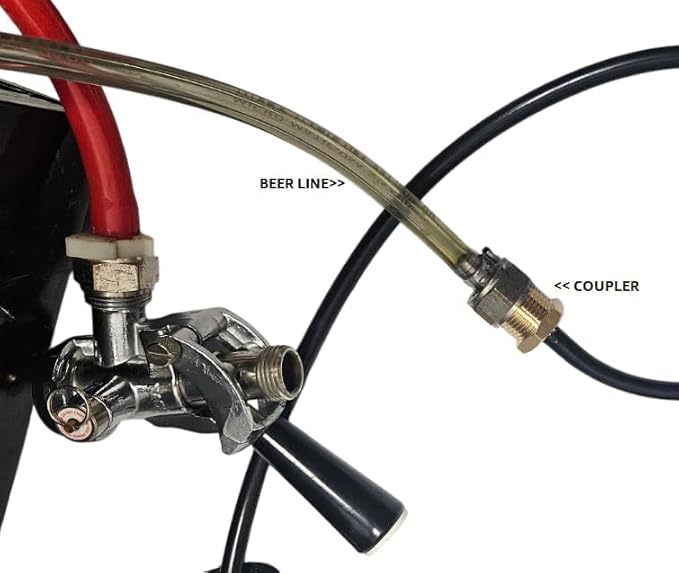 Beer Line Standard Beer Draft Keg Cleaning kit with 4oz Beer Line Powder Cleaner PBW compatible- Hand Pump Pressurized - Easy Safe to Use Keg Cleaner - w/Brush, Faucet Brush, Instruction Manual