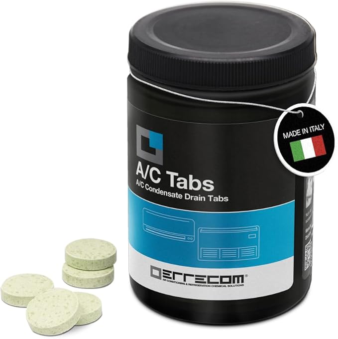 ERRECOM A/C Tabs – 40 Tablets |HVAC Condensate Pan & Drain Line Treatment, Prevents Clogs and Water Overflow, Long-Lasting AC Maintenance Tablets, One tablet lasts up to 4 weeks