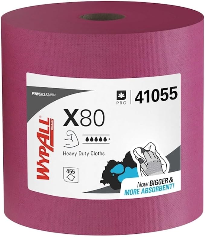 KIM41055 - WypAll X80 Hydroknit Jumbo Roll Towels