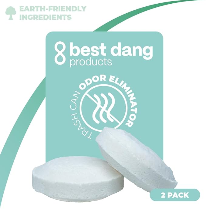 Best Dang Products One-Step Trash Can Cleaner, Tablets, 2-Pack, Mint Scented
