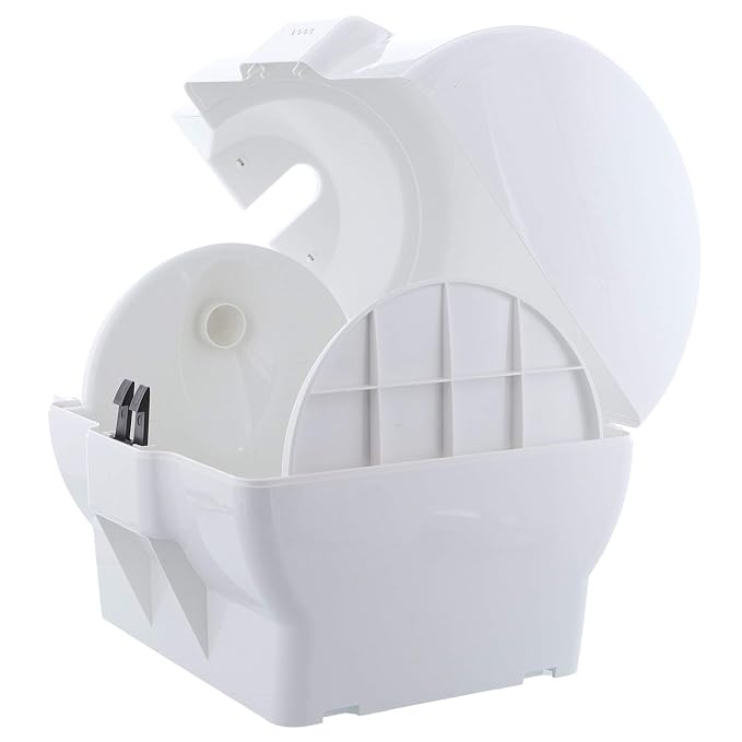 Upward-Pull Wall Mounted Wipes Dispenser for Surface or Skin Wet Wipes - Stylish White Dispenser for Sanitizing Hand Wipe Refill Rolls in Public Facilities, Offices, Hospitals, Stores