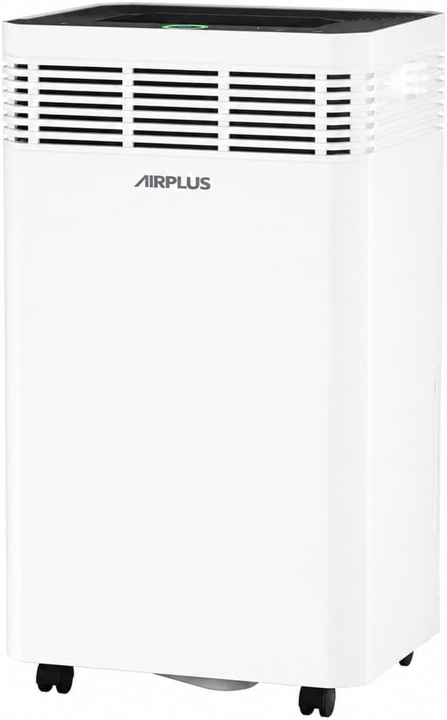 AIRPLUS 8000 Sq. Ft Commercial Grade Dehumidifier for Basement, 225 Pint Portable Dehumidifiers with Drain Hose for Large Room, Quiet Sleep Mode Dehumidifier for Bedroom, RV De humidifier for Camper