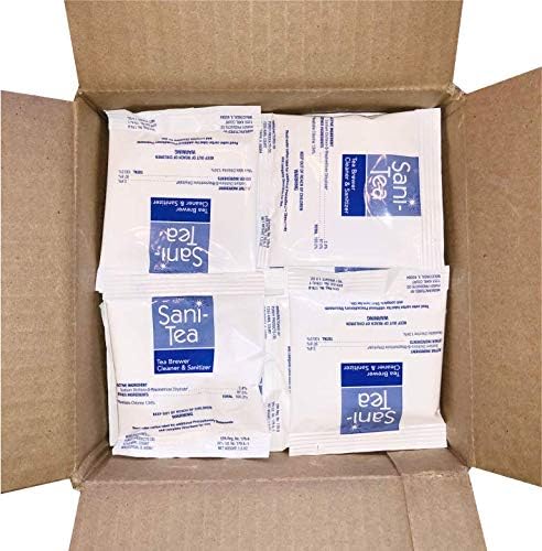 Stera Sheen Sani-Tea - 1.5 Ounce Packets - Tea Brewer, Dispenser Cleaner and Sanitizer - Remove Tea Residues and Oils, Ensure Food Safety, 80 Packets Per Case