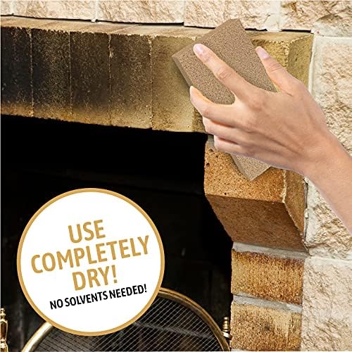 Dry Cleaning Soot Eraser Sponge - Pet Hair, Smoke, Soot, Dust and Dirt Remover - 3x6 Double, One Unit (6 Pack Double)