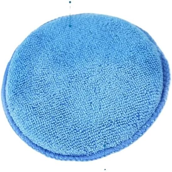 1/2/5PCS 5'' Inch Soft Microfiber Car Wax Applicator Pad Polishing Sponge for Apply and Remove Wax Auto Care Car Cleaning(1PCS)