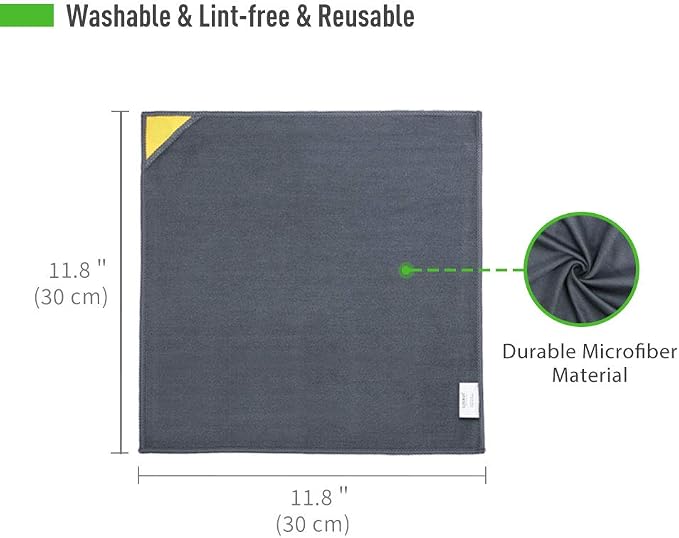 loukin Whiteboard Accessories Bundle | Magnetic Whiteboard Cleaning Cloth 4 Pack & Non-Toxic Whiteboard Cleaner (3.4 fl oz) & Non-Toxic Whiteboard Cleaner (17 fl oz)