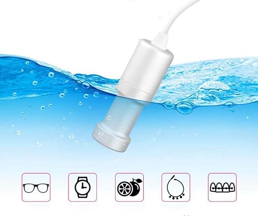 Portable Household Ultrasonic Cleaner, Professional Mini Immersible Ultrasonic Cleaning Machine, Jewelry Cleaner for Cleaning Fruit, Vegetable, Dishes, Glasses, Ring, etc