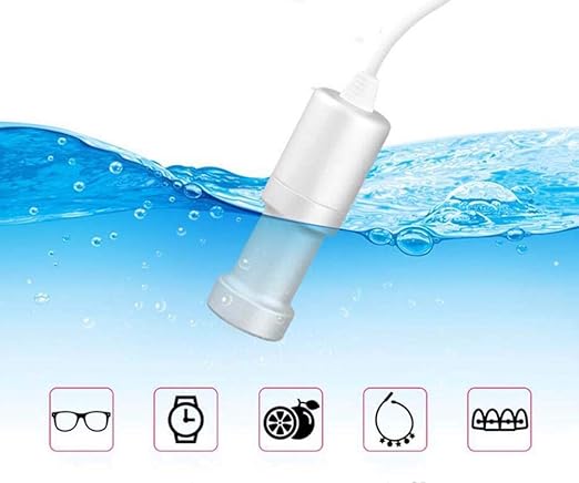 Portable Household Ultrasonic Cleaner PRO, Professional Mini Immersible Ultrasonic Cleaning Machine, Jewelry Cleaner for Cleaning Fruit, Glasses, Vegetable, Dentures, Jewelry, Underwear, Tableware