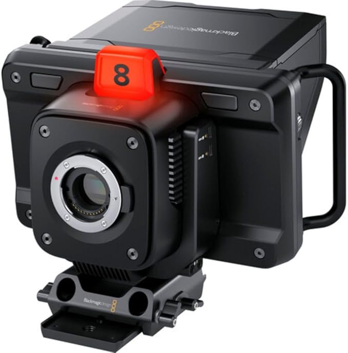Blackmagic Design Studio Camera 4K Plus G2 Bundle with AKG Pro Audio K240 Professional Studio Headphones, Pearstone 50' SDI Video Cable and Anti-Static Screen Cleaning Wipes (5-Pack)