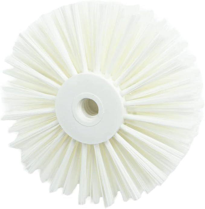 SPARTA 45007EC02 Plastic Multi-Purpose Valve Brush, Pipe Brush, Round Brush With Polyester Bristles, Color Coded For Commercial Cleaning, Kitchen, Restaurant, Bathroom, 5.7 X 7 X 5.7 Inches, White