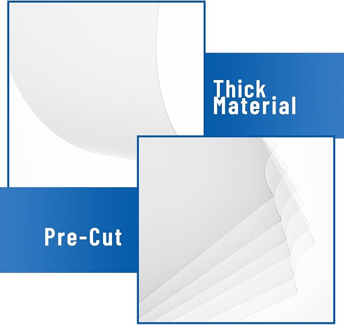 Frienda Set of 5 Wire Shelf Liner 14 x 36 Inch Heavy Duty Shelf Liners for Wire Shelving, Waterproof Non Adhesive Plastic Mat for Metal Rack Kitchen Shelves, Shoe Rack