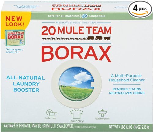 20 Mule Team Borax Laundry Booster, 76 Ounce (Pack of 4)