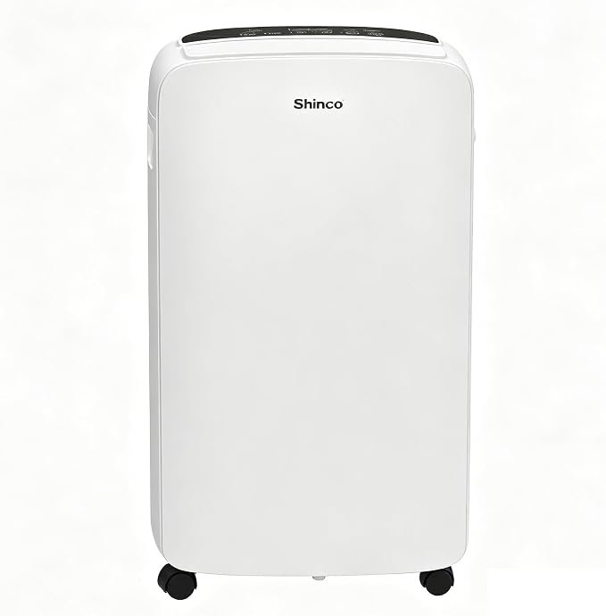 Shinco 40 Pints Dehumidifier for Home and Basements, 2000 Sq.Ft Dehumidifiers with Drain Hose, Auto or Manual Drainage, Auto Defrost, Quietly Remove Moisture, Intelligent Humidity Control, 24HR Timer