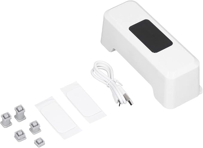 CHICIRIS Automatic Toilet Flusher, Smart Toilet Flush Sensor, Hands-Free, Motion Activated, USB Rechargeable, Battery-Free Design, White Toilet Flush Kit for Home, Office, Public Restrooms