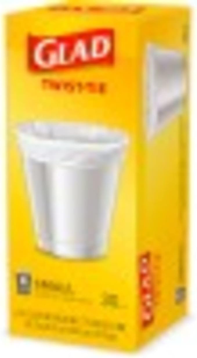 Glad Small Trash Bags - 4 Gallon - 30 Count (Pack of 6)